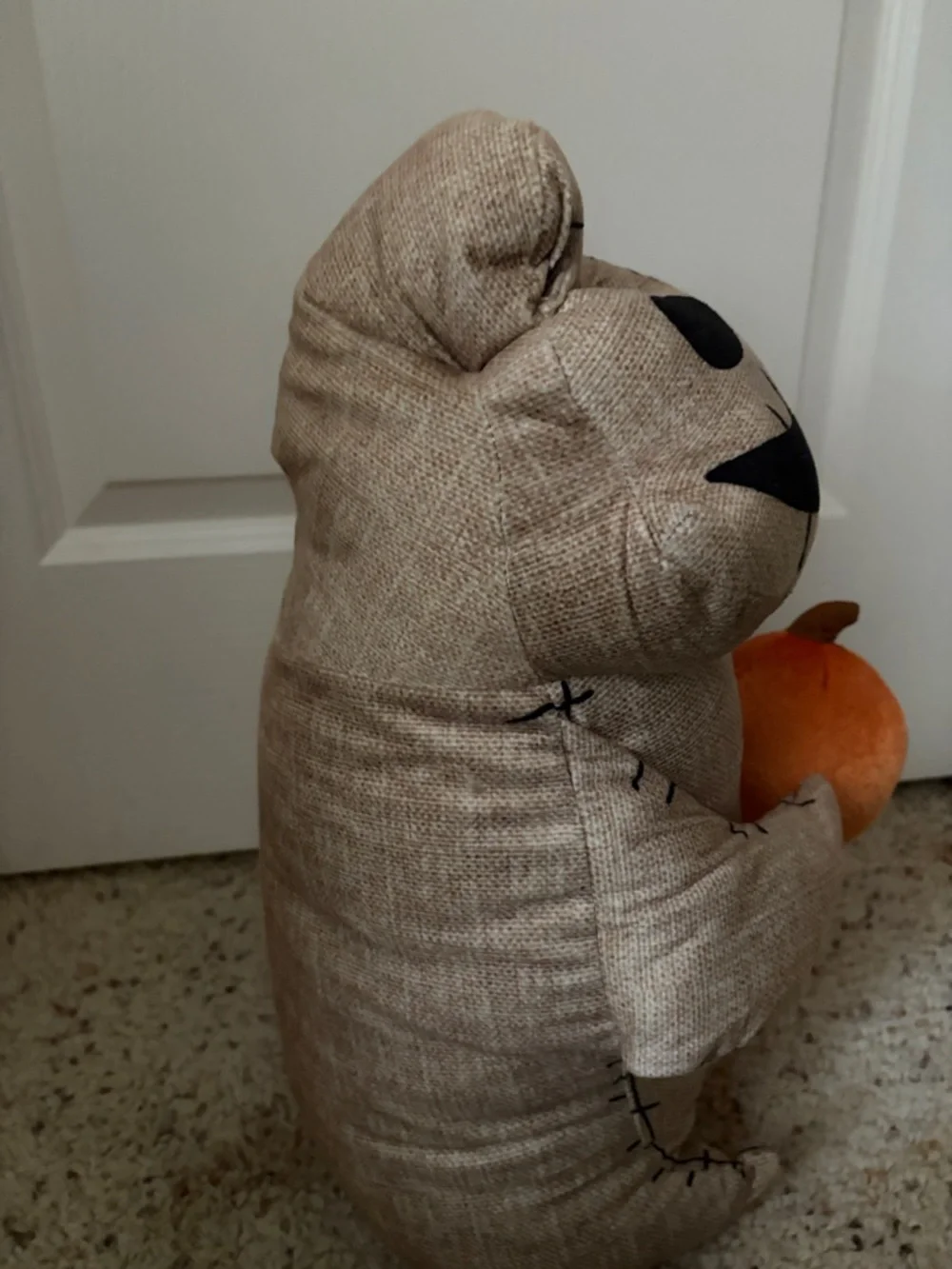 Disney Beige Oogie Boogie Plush with Orange Pumpkin - Picture 4 of 4